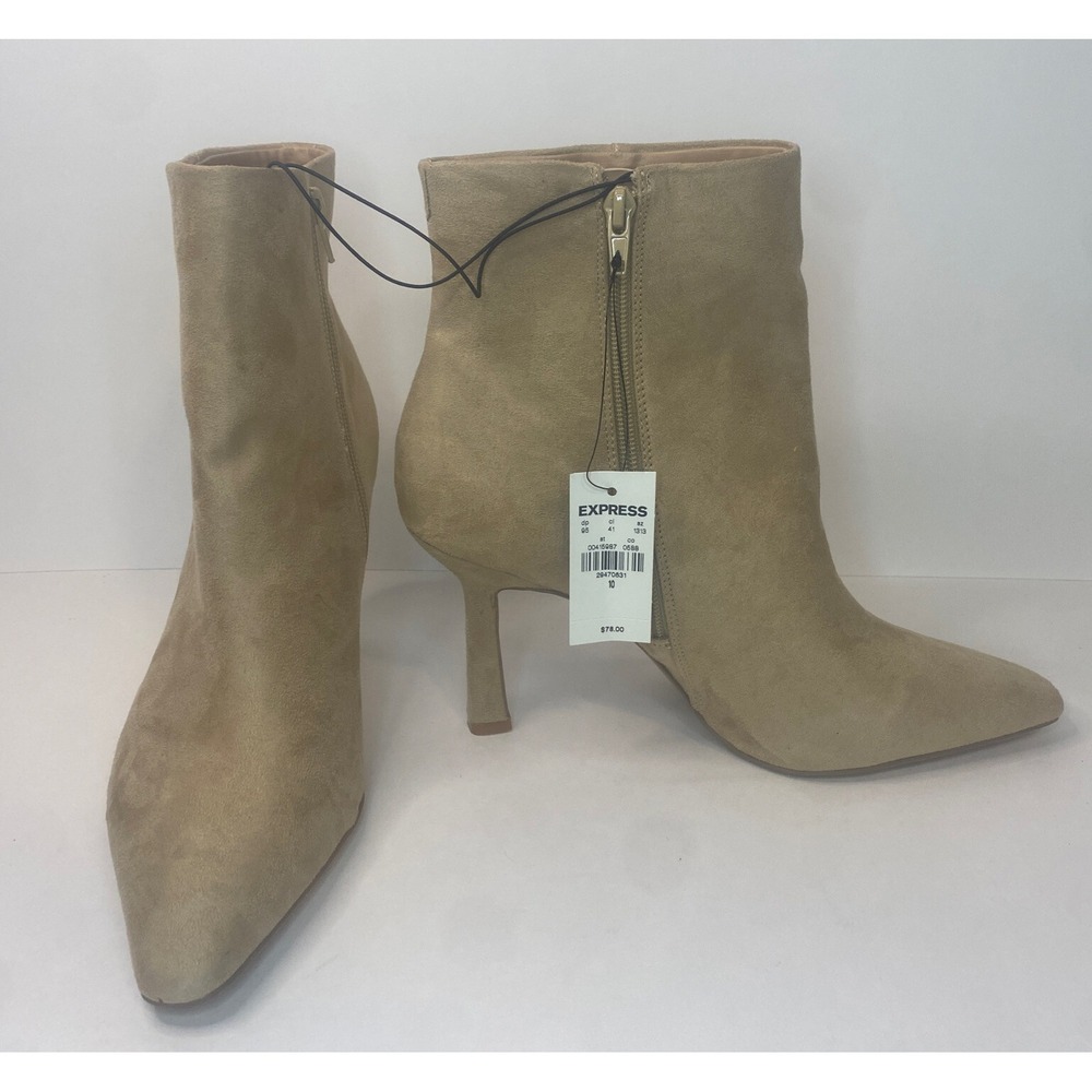 EXPRESS BLACK POINTED TOE THIN HEELED BOOTIE sz 10/ NEW WITH TAGS.ships Same Day